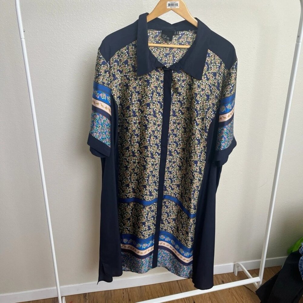ASOS Curve Cool Floral Dress Size 22